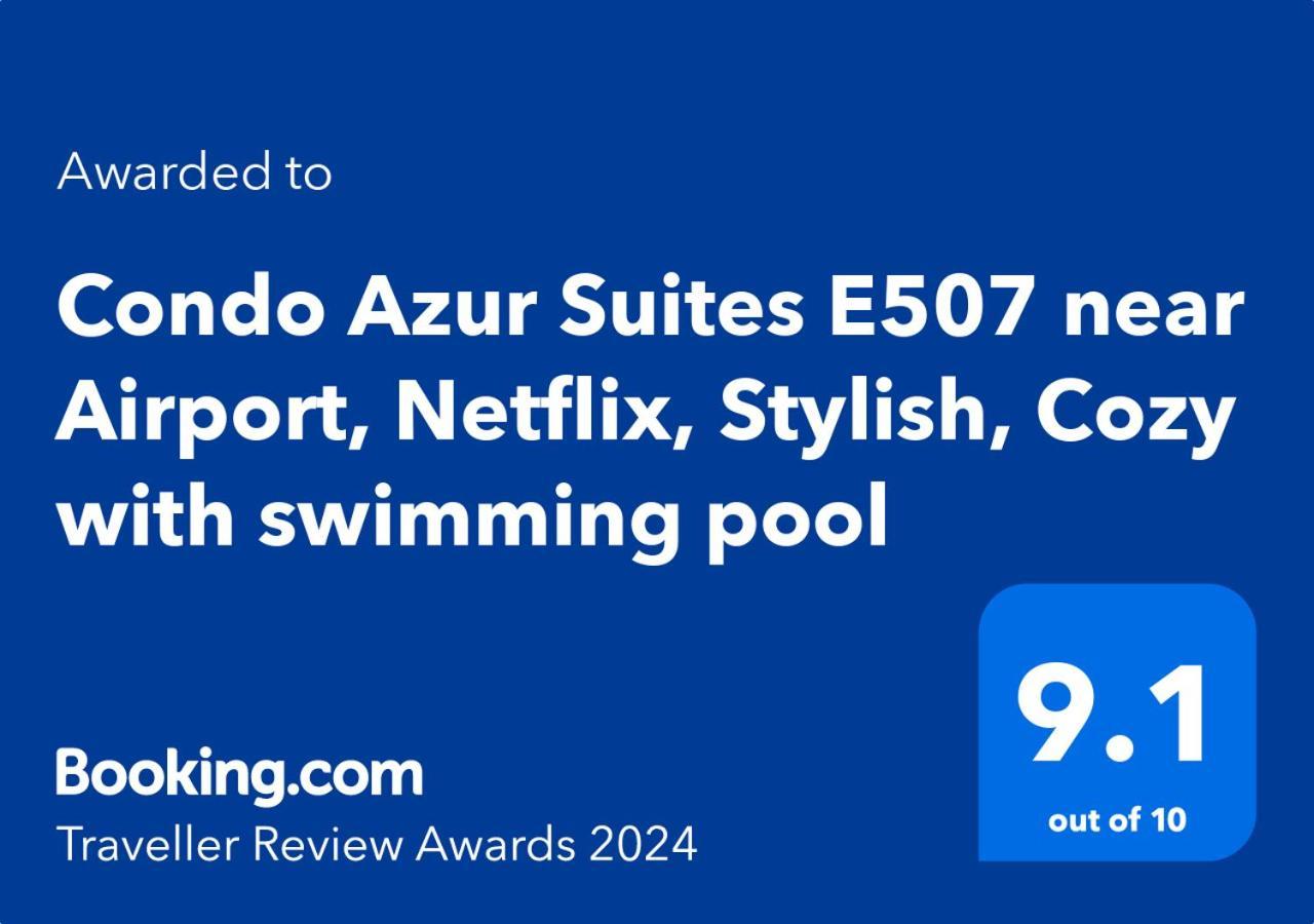 Condo Azur Suites E507 Near Airport, Netflix, Stylish, Cozy With Swimming Pool ماكتان المظهر الخارجي الصورة