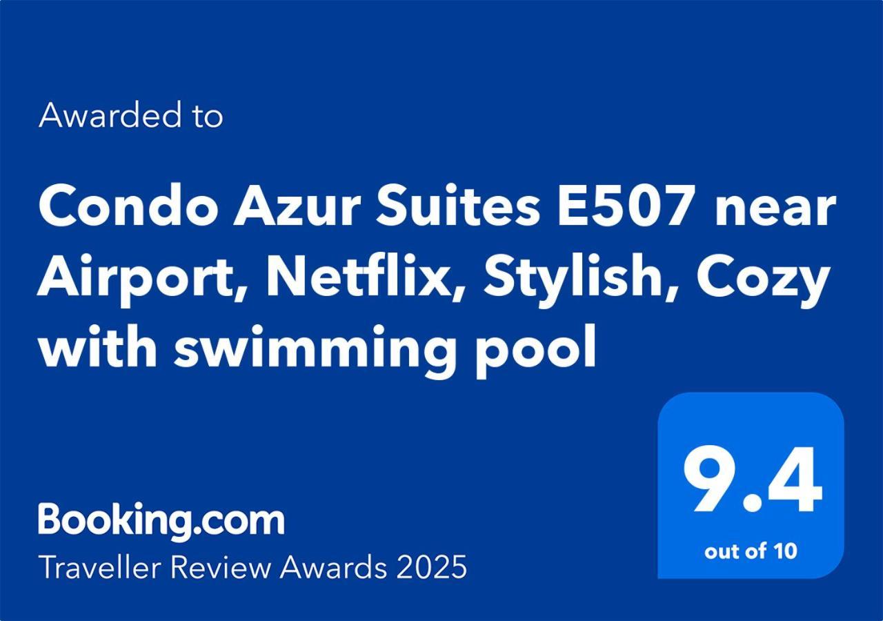 Condo Azur Suites E507 Near Airport, Netflix, Stylish, Cozy With Swimming Pool ماكتان المظهر الخارجي الصورة